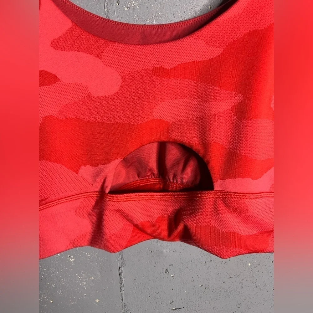 Aerie offline black and red camo keyhole back sports bra bundle. Both size XXL